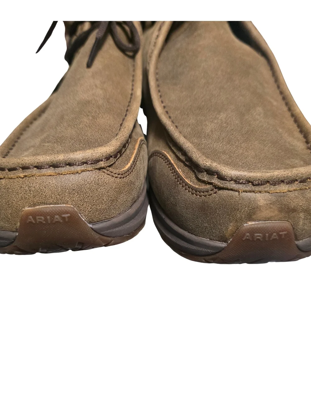 Ariat Spitfire Brown Bomber Leather Moc Toe Chukka Boots Men 12 NWOB
